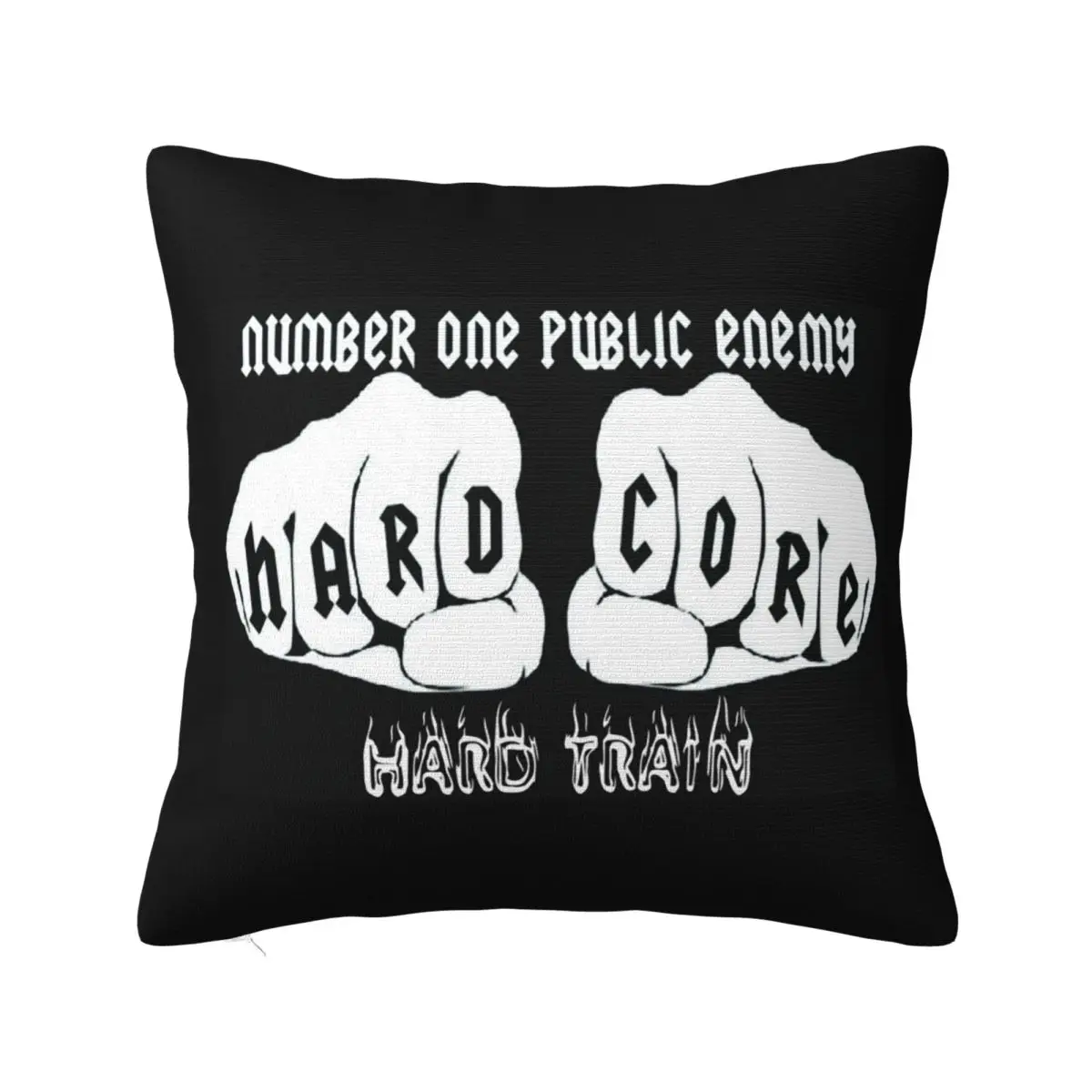 Hardcore Square Pillowcase Pillow Cover Polyester Cushion Decor Comfort Throw Pillow for Home Living Room