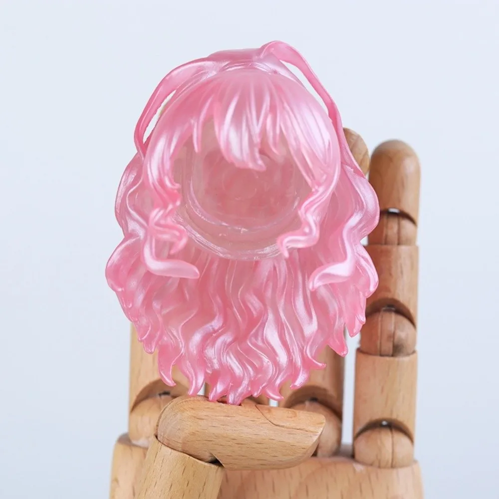 Doll Accessories Korean Style OB11 Head Shell Plastic Cute Replacement Doll Hair 1/12 Boy Girl Head Mold for Obitsu11 Gsc Body