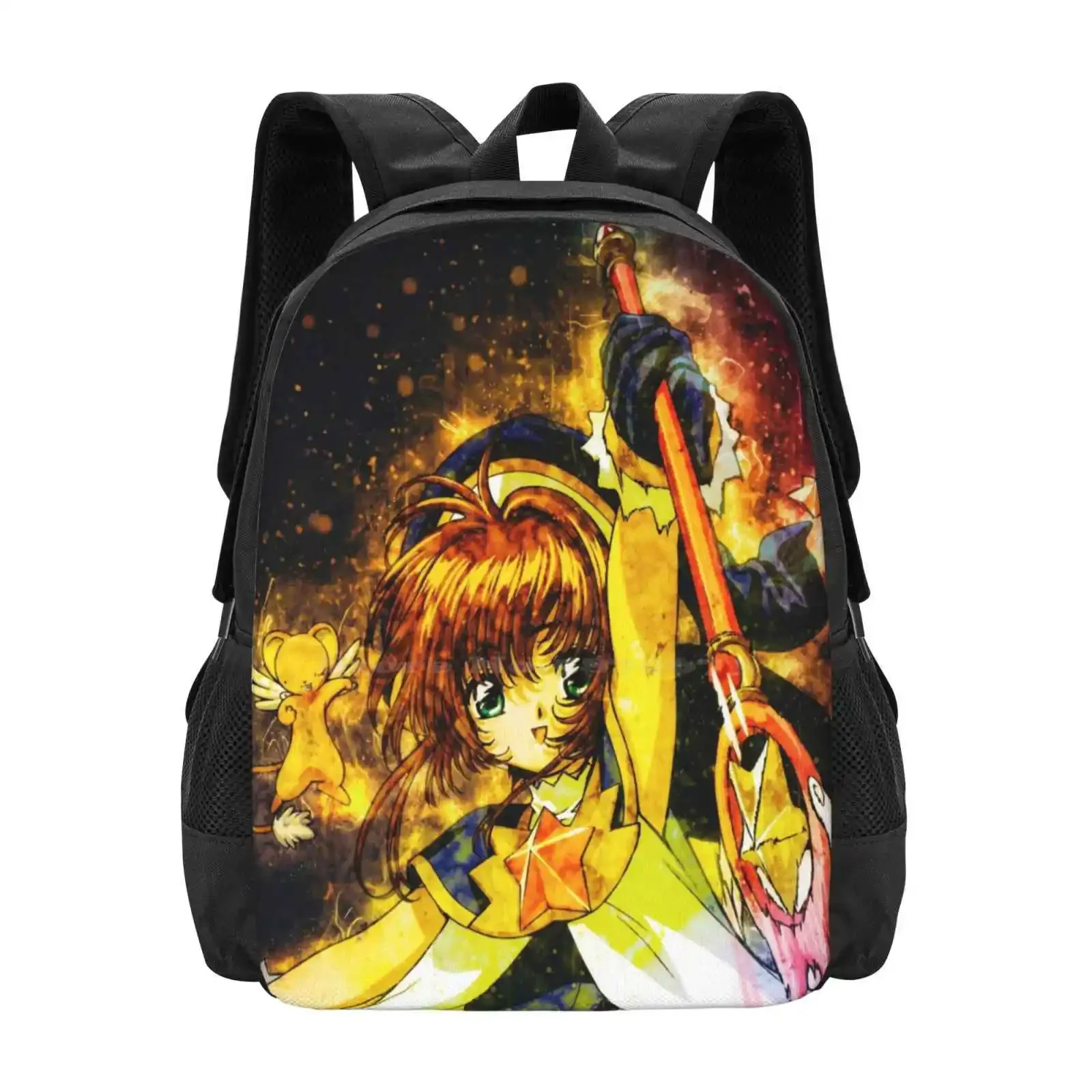 

Sakura Kinomoto Cardcaptor Sakura Hot Sale Schoolbag Backpack Fashion Bags Anime Manga Japanese Cardcaptor Sakura Sealing Wand