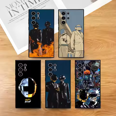 D-Daft Punk Band Phone Case for Samsung S series s21 s22 s23 s24 s25 FE Plus Ultra TPU Soft to Skin-friendly case