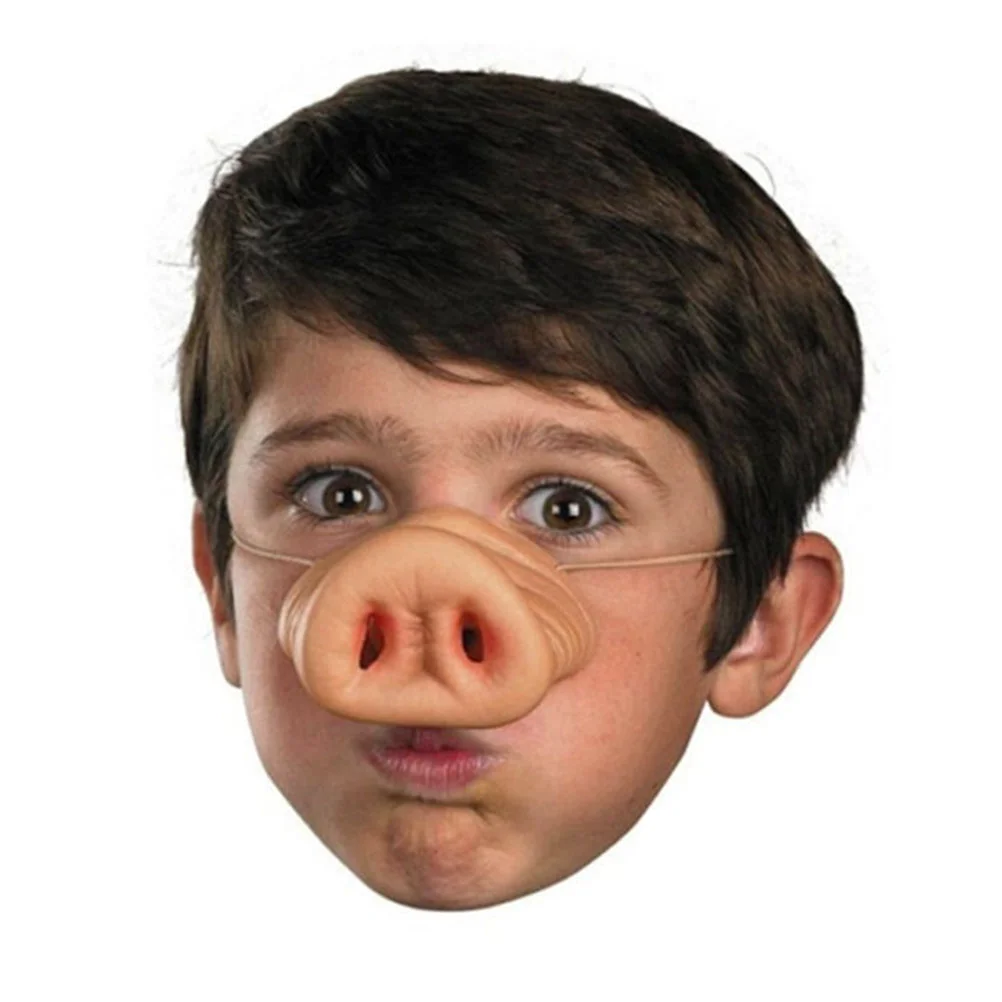 Costume d'animal de nez de cochon d'halloween, faux accessoire de cochon, accessoires de fête, émulsion de déguisement