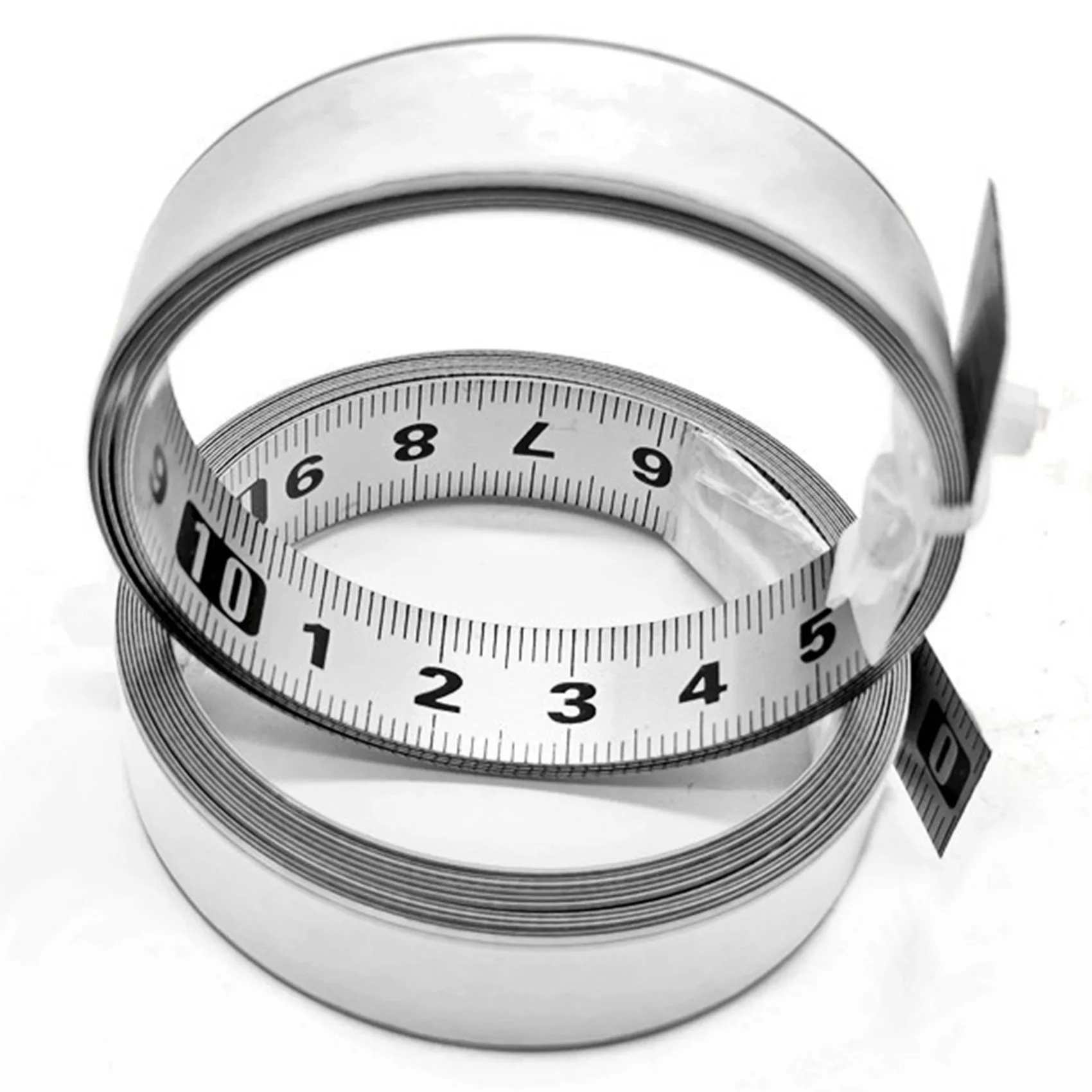 Exquisite-Stainless Steel Adhesive Scale Precision Woodworking Guide Rail Self-Adhesive Tape Measure Metal Ruler With Glue