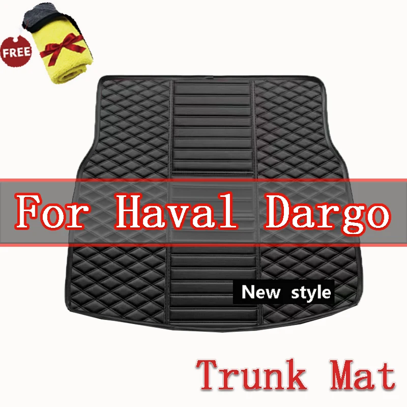 Car Trunk Mats accessories interior ECO Friendly Leather For Car Floor Mat Trunk Carpet For Haval Dargo 2021 2022 2023 2024