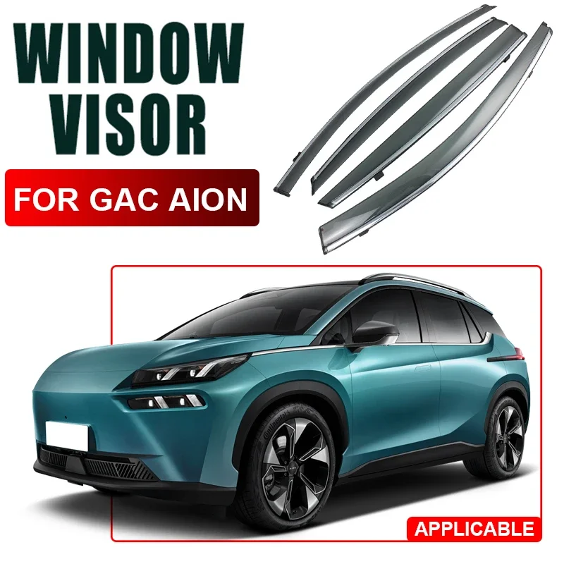 

4pcs For GAC AION LX Y V PLUS 2023 2024 2025 Car Window Visor Waterproof Protect Sunny Rainy Shelter Auto External Accessory