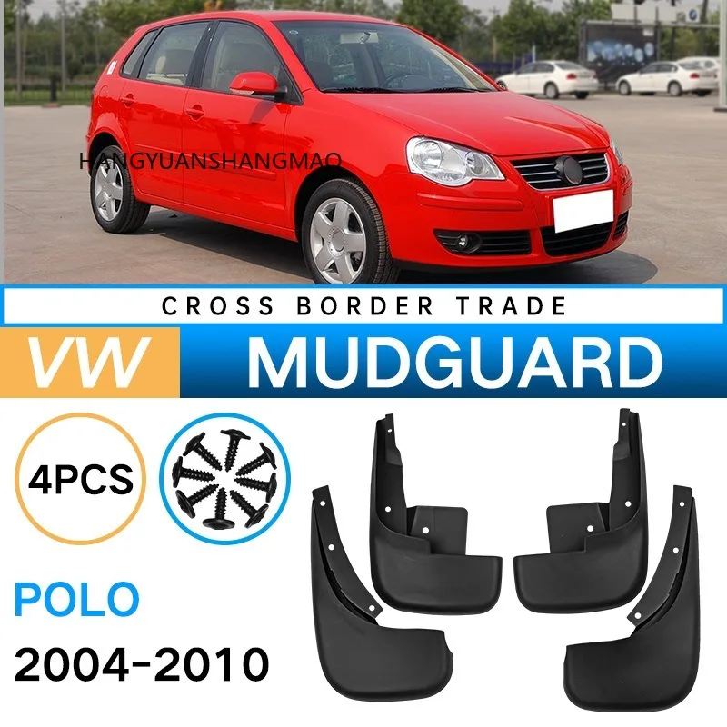 Mudguards Fenders for VW Volkswagen POLO 2004-2010 Black ABS Automotive Tire Accessories Car Exterior Decor Protective Parts