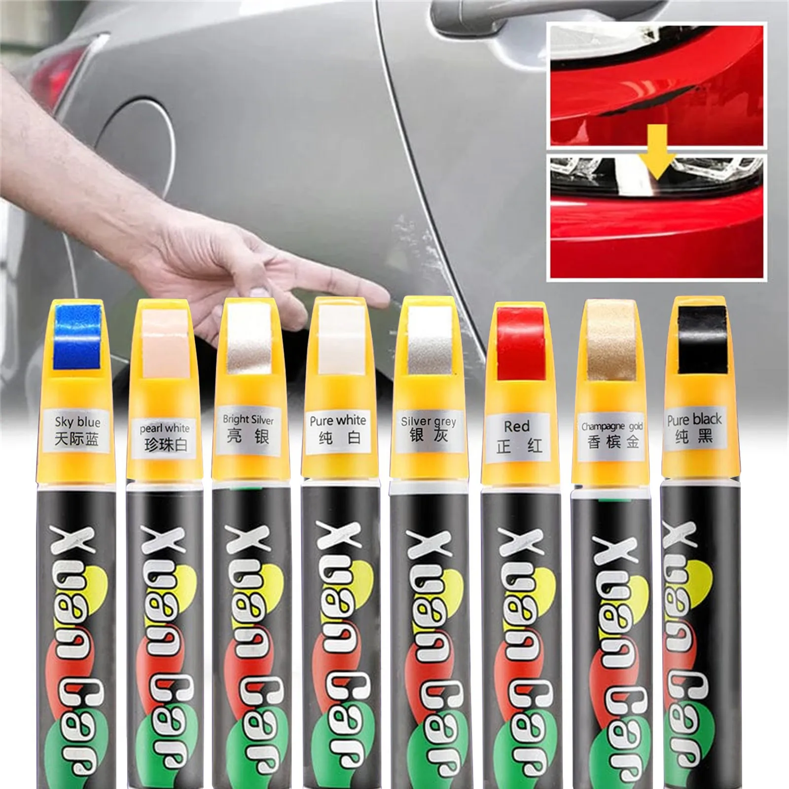 Car Coat Scratch Clear Repair Colorful Paint Pen Touch Up Remover Applicator Automobile Paint Care Fast shipping Car Accessories