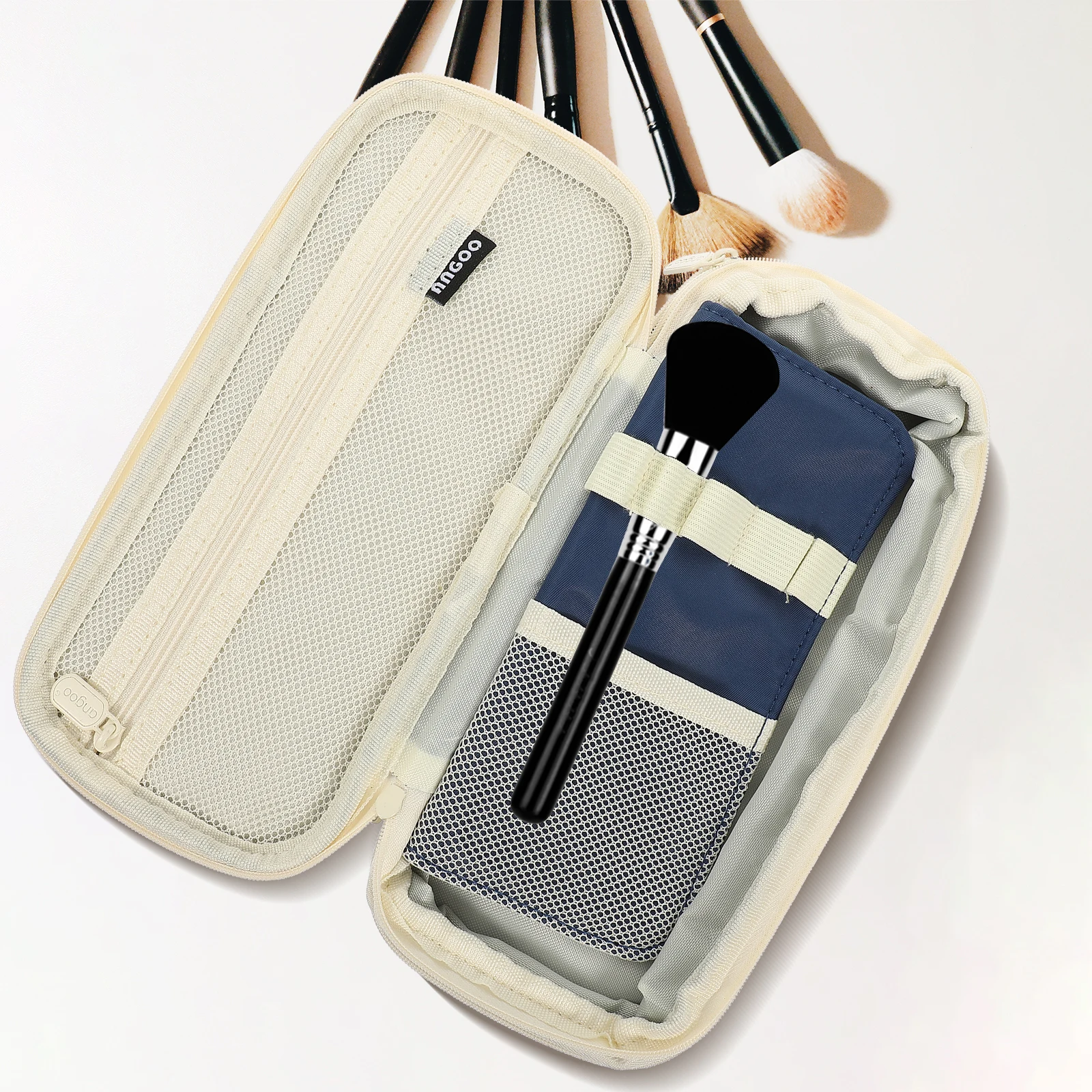 

Canvas Pencil Bag Storage Box Marker Organizer Aesthetic Case Durable Smooth Zipper Large Capacity Pen Pouch Stationery School