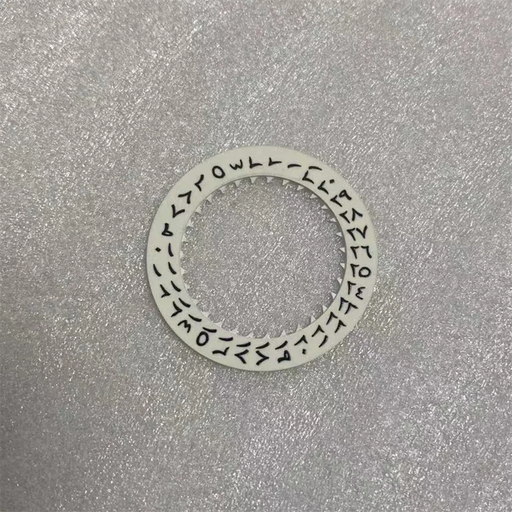 ปฏิทิน Disk สีเขียวส่องสว่างศิลปะคำตัวอักษรปฏิทินสำหรับ NH35/NH36/4R35/4R36นาฬิกาการปรับเปลี่ยนอุปกรณ์เสริม