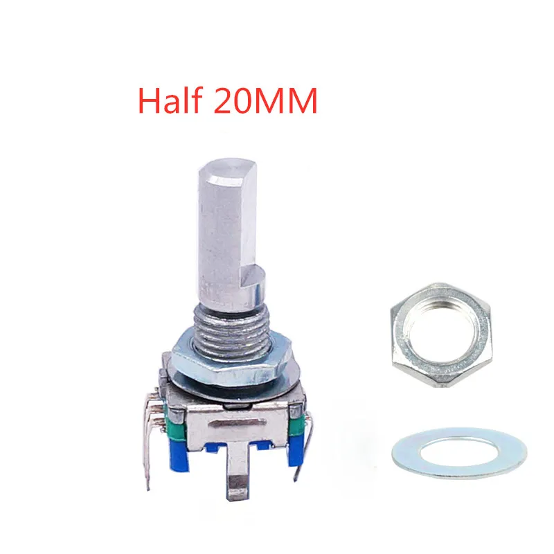2/5/10 stks/partij 20 Positie 360 Graden Roterende Encoder EC11 Drukknop 5Pin Handvat Lange 15/20 MM Met Een Ingebouwde Drukknop - afbeelding 1