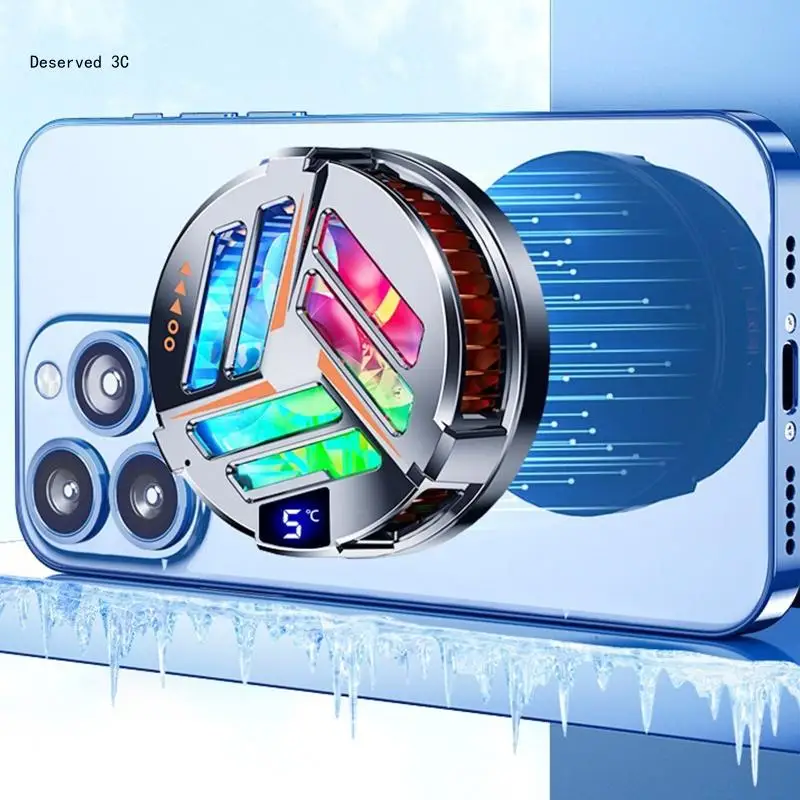 Semiconductor Radiator for Android/iOS Devices Game Quick Cooling Fan