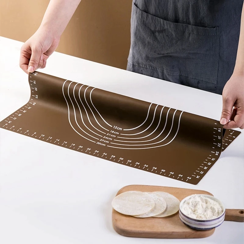 Baking Mat Silicone Pad Sheet Baking Mat For Rolling Dough Pizza Dough Non-Stick Maker Holder Kitchen Wholesale