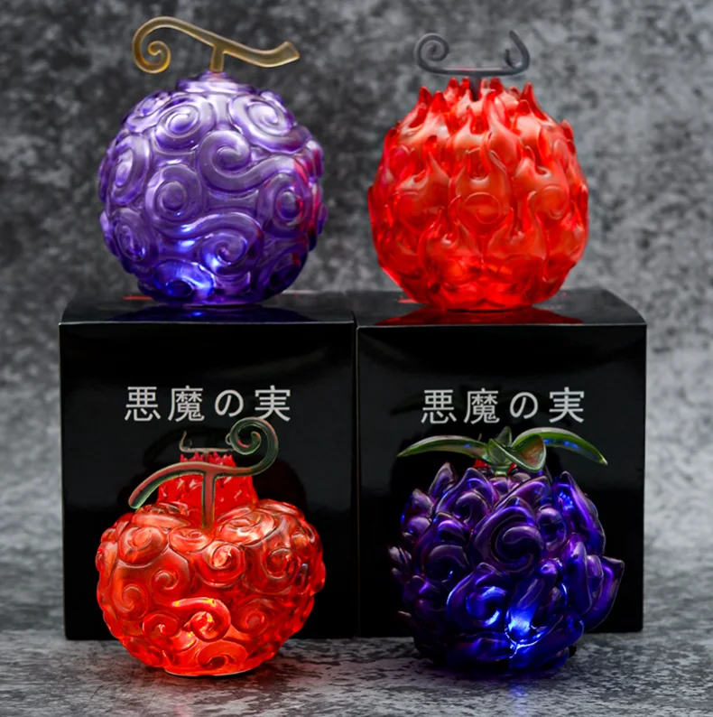 

ONE PIECE Devil Fruit Fish-Fish Fruit Model Kaidou Cursed Fruit Action Figure Human-Human Fruits Luminous Collection Toys Gifts