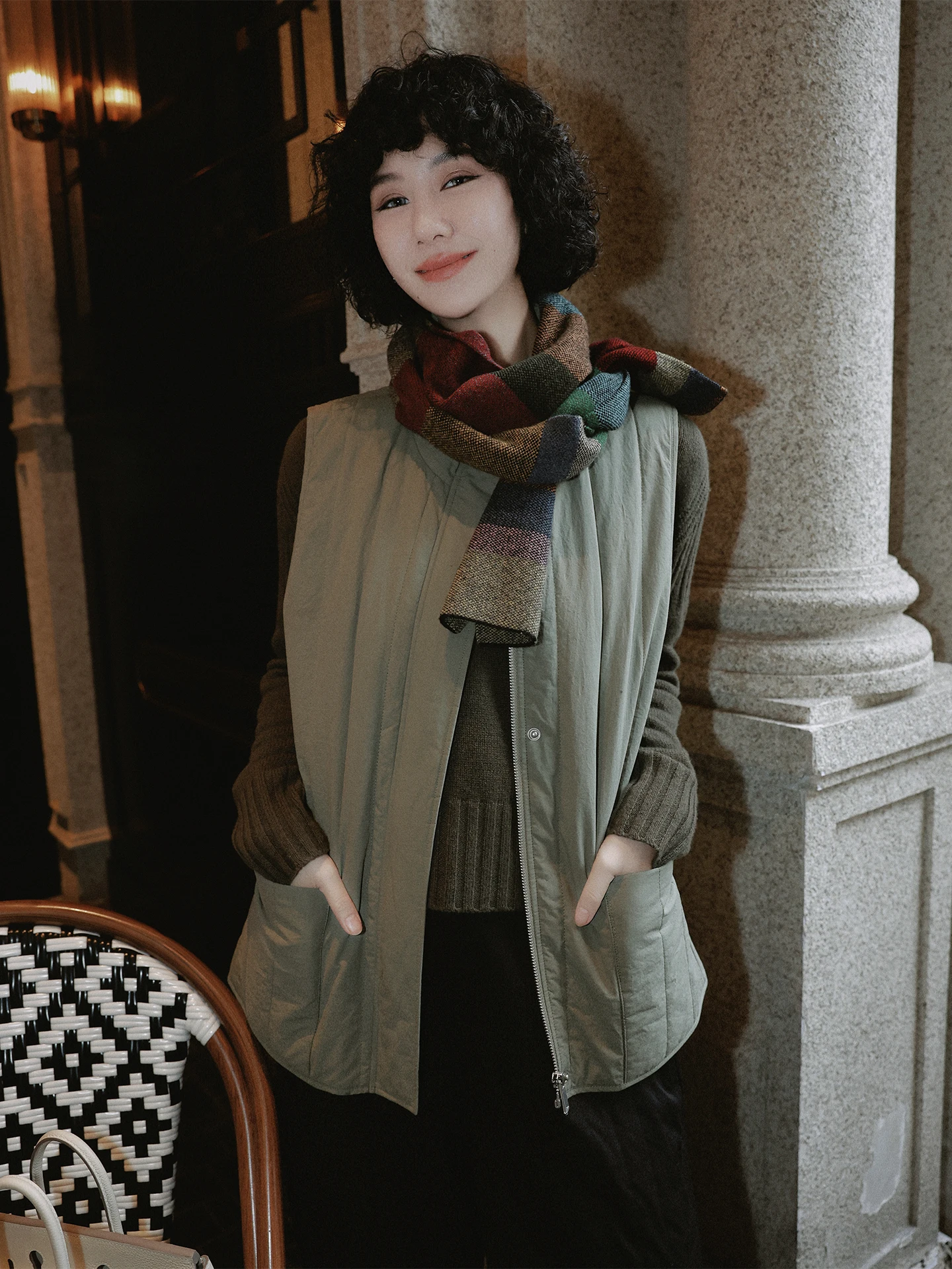 

Модный хлопковый жилет на молнии для женщин, верхняя одежда для ранней весны, стильная куртка для лета и горного отдыха