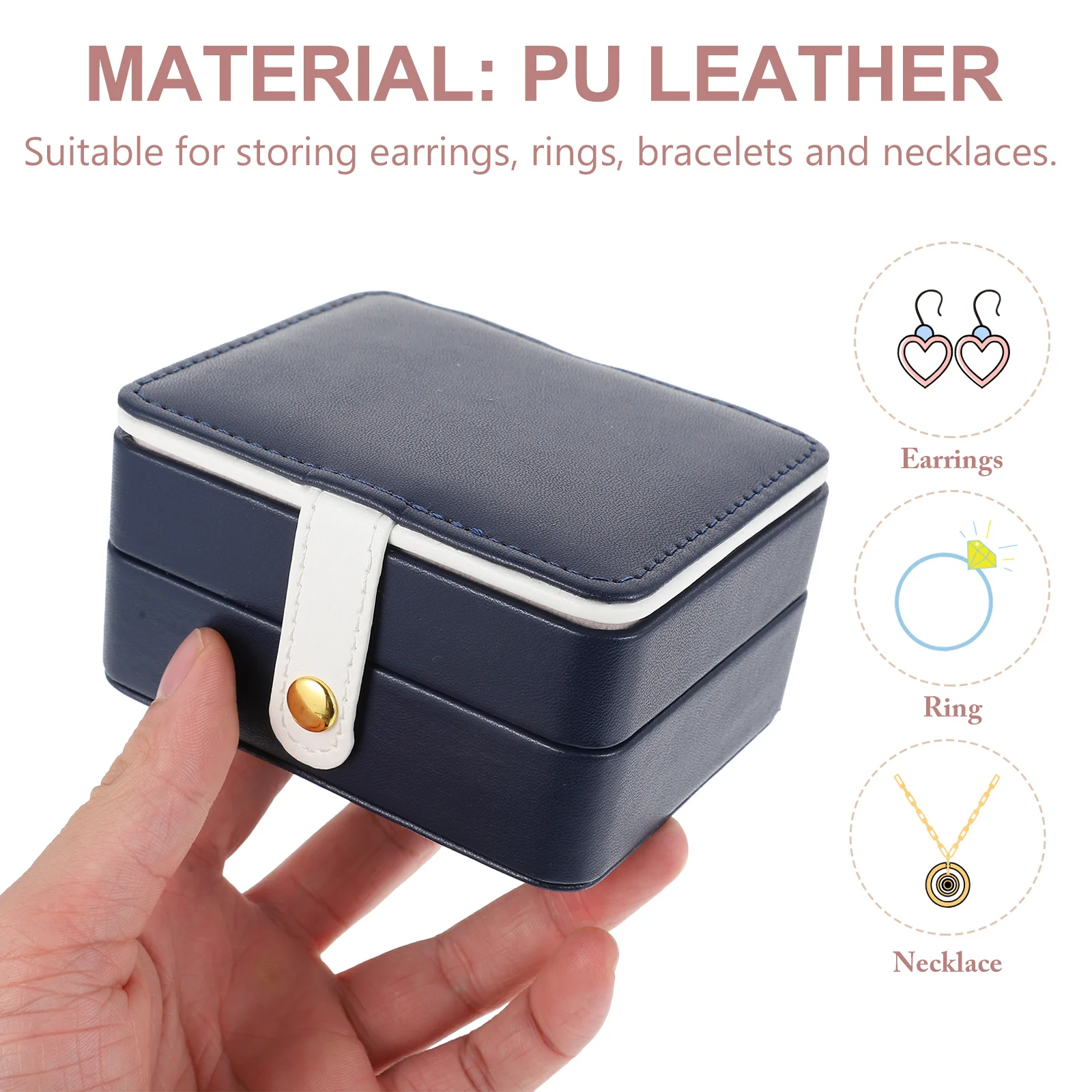 

Шкатулка для драгоценностей большой емкости для ожерелья, колец, сережек, органайзер для хранения, чехол для настольного туалетного столика, декор, практичная классификация