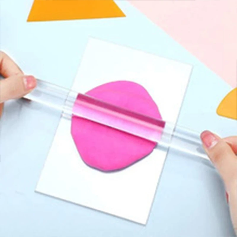 1/2 قطعة أداة الطين الاكريليك الطين الصحافة عصا أداة DIY بها بنفسك النمذجة الطين أدوات الفخار الخزف الطين القواطع الأسطوانة أدوات صياغة TY #6