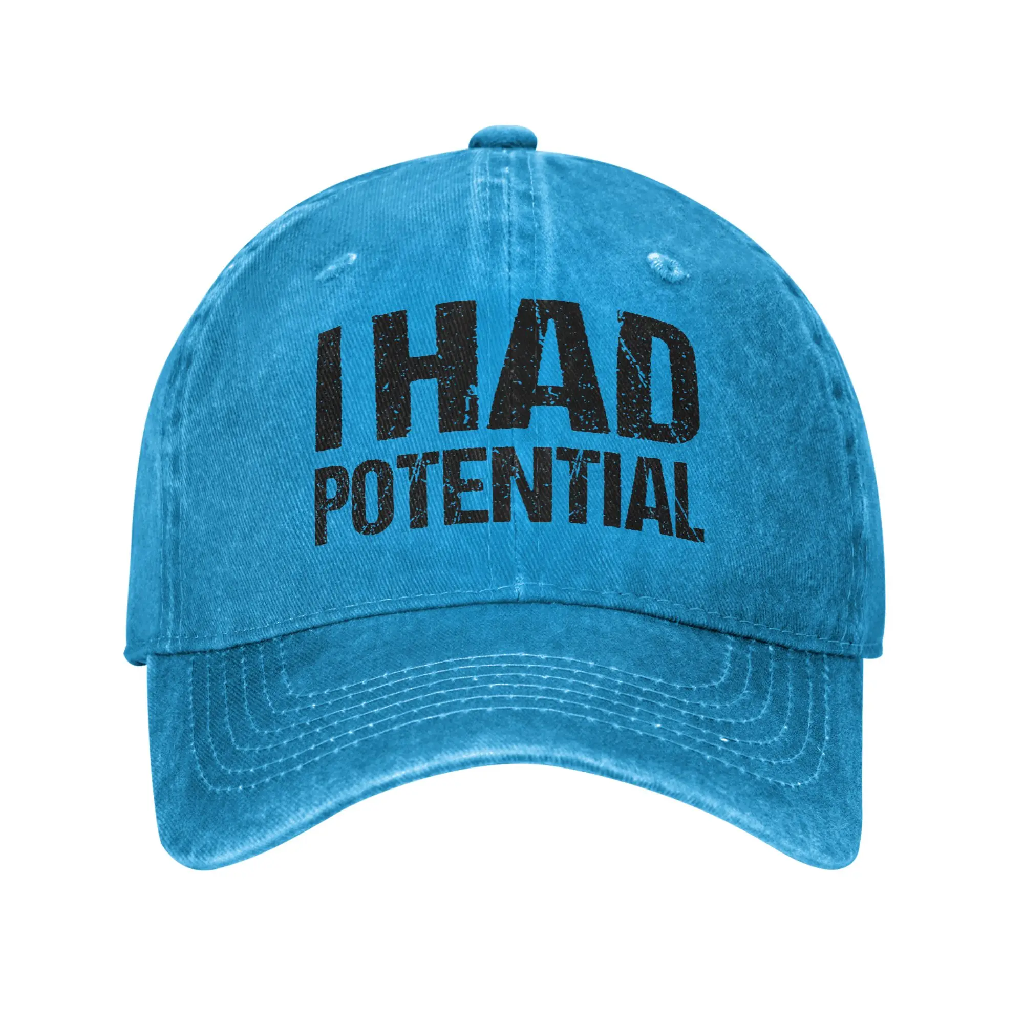Vintage I Had Potential Sarcastic  Baseball Cap Men Women Distressed Cotton Snapback Cap Project Hail Mary  Gift Cap