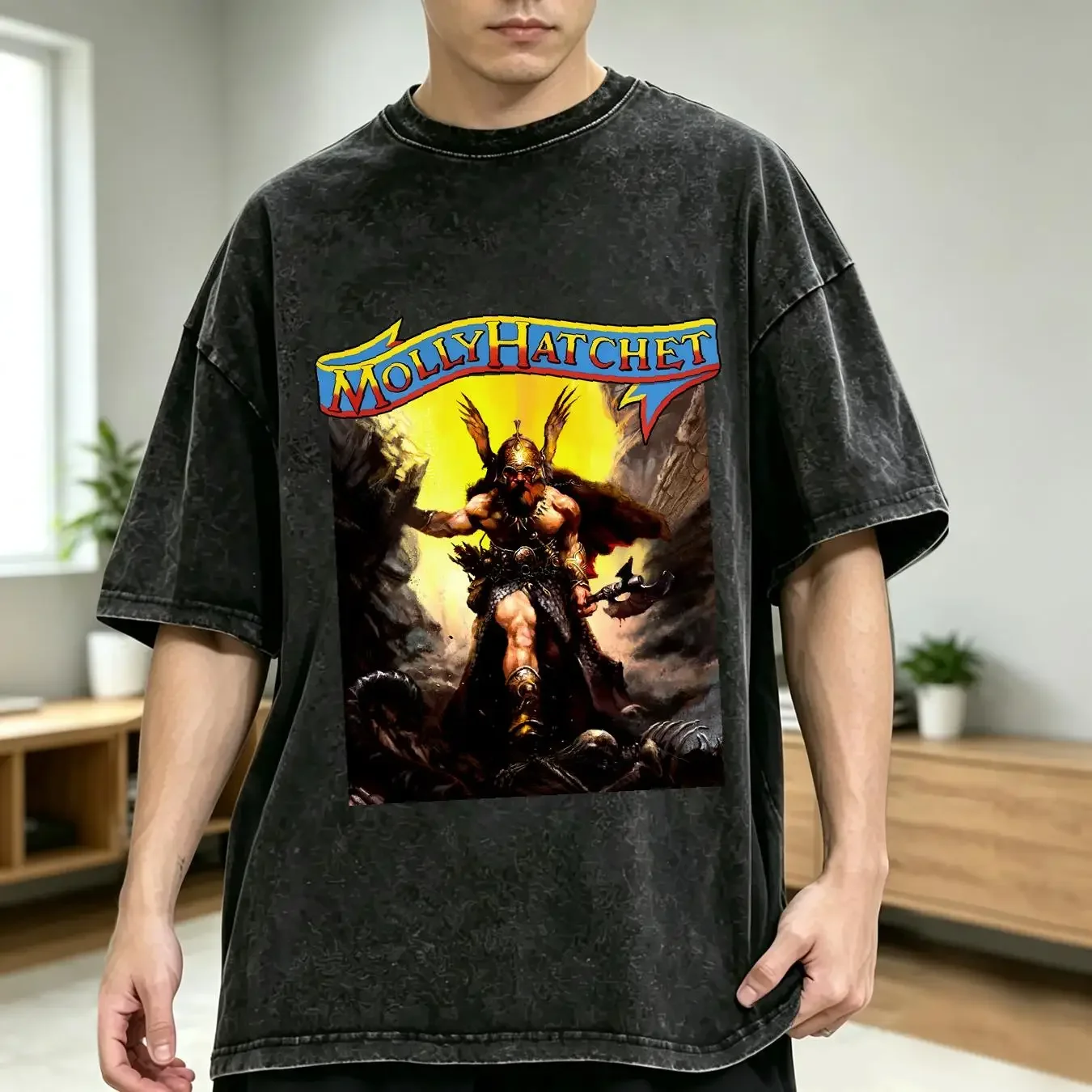 washed T Shirt Molly Hatchet rock vintage Signed Autographed Band 2001 Unworn vintage Washed Soft Versatile Stylish Comfortable