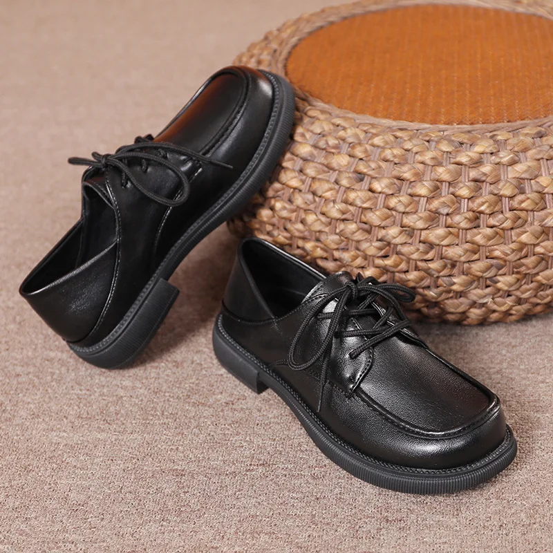 Buty damskie Jesień Modis Chodaki Platforma Loafers With Fur Round Toe Casual Female Sneakers Oxfords Flats Fall 2024 Creepers Big S