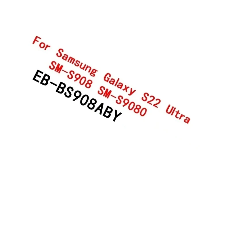 New EB-BS908ABY 5000mAh Replacement Battery For Samsung Galaxy S22 Ultra S22Ultra SM-S908 SM-S9080 Mobile Phone Batteries