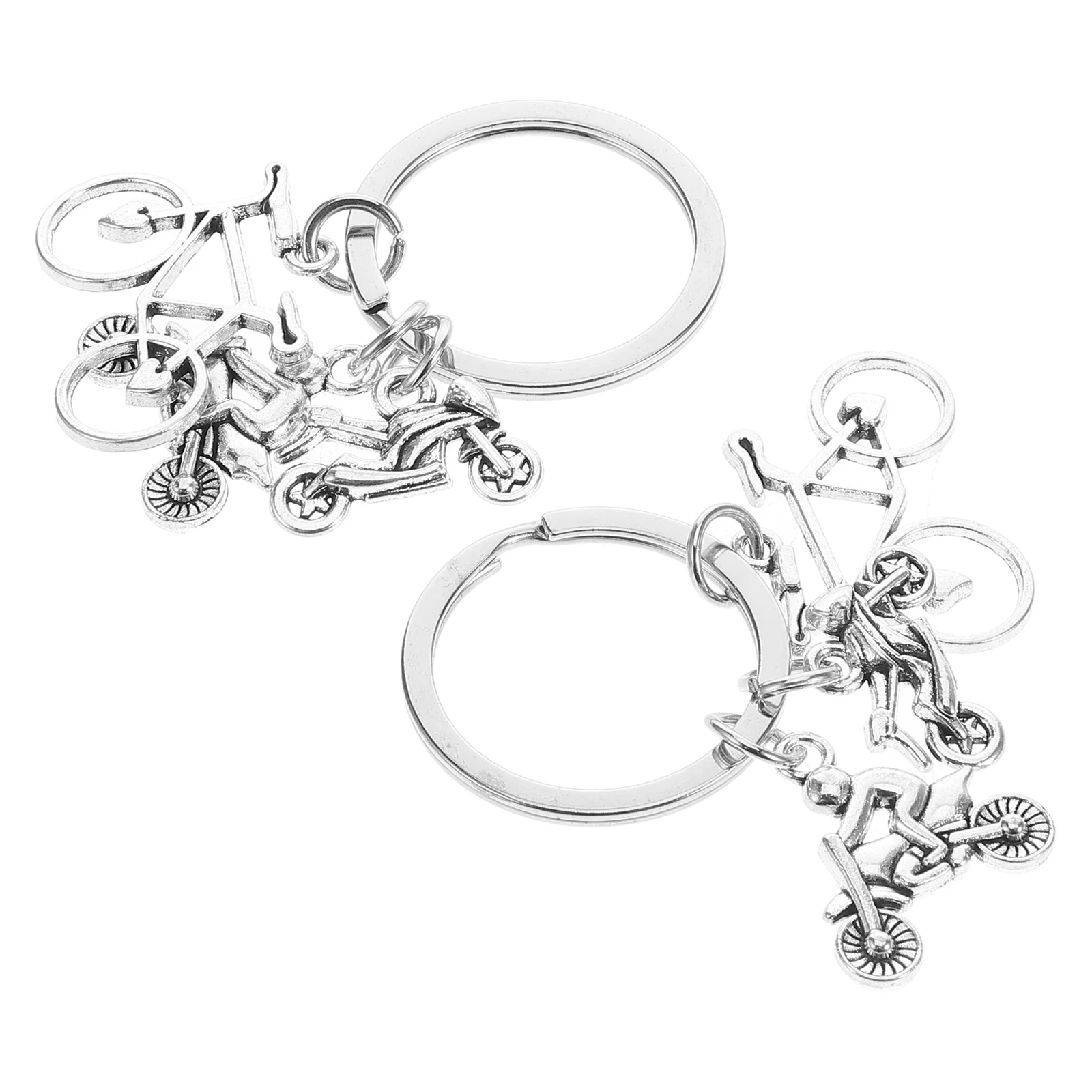 

2pcs Metal Mountain Keychain for Bike Car Sailing Baseball Fans Durable Portable Gym Accessories Spiritual Holder