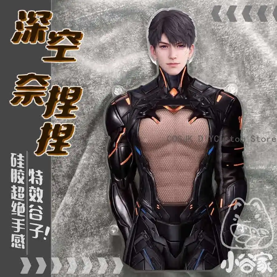 

Love and Deepspace Caleb Rafayel Xavier Sylus Game Cosplay Pectoral Pinch Squeeze Silicone Rubber Acrylic Stand Fans Gift