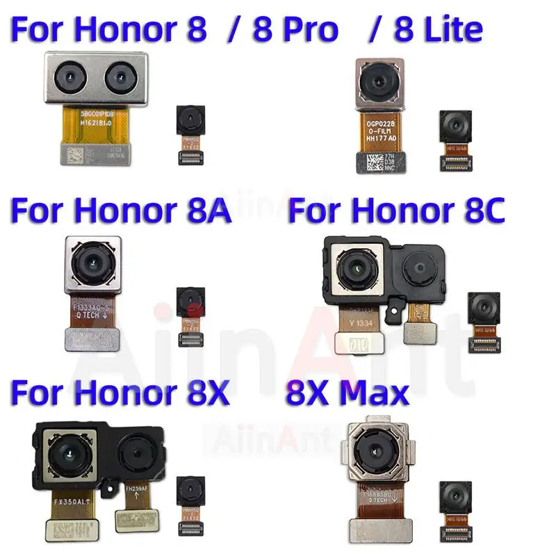 

Aiinant Front Camera Rear Main Back Camera Module Flex Cable For Huawei Honor 8 8A 8C 8s 8X Lite Pro Max Replacement Parts