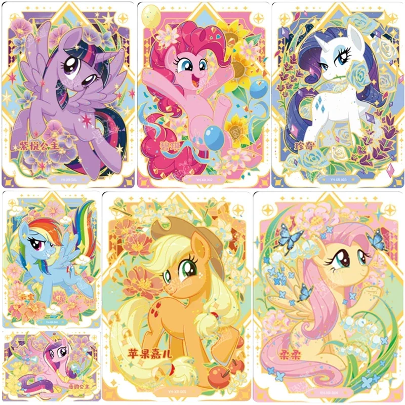 Original KAYOU My Little Pony Cards XR Series Anime Characters Cute Collection Card Flash Cards Children's Toys Birthday Gift