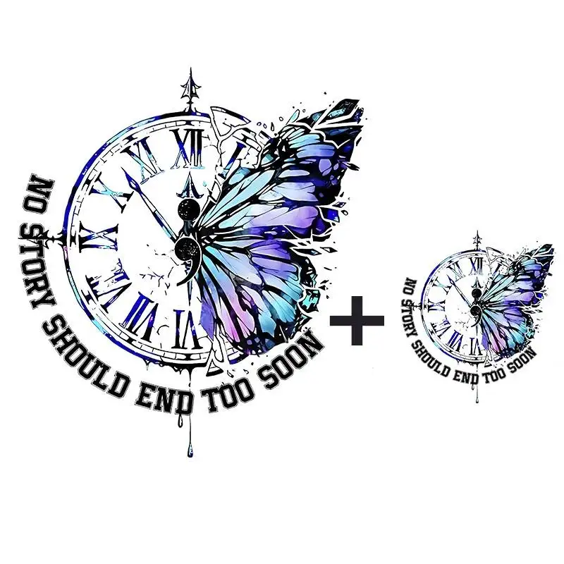 

Модные часы-бабочки, теплопередающие наклейки на одежду, железные нашивки, наклейка «сделай сам», наклейка для рубашки, оптовая продажа с фабрики