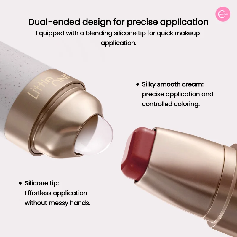 Little Ondine Multi-Use Aquarel Stick Pure Lip Wang Vlek Afwerking 3-in-1 Wang Blush Oogschaduw Lip Getint Langdurig
