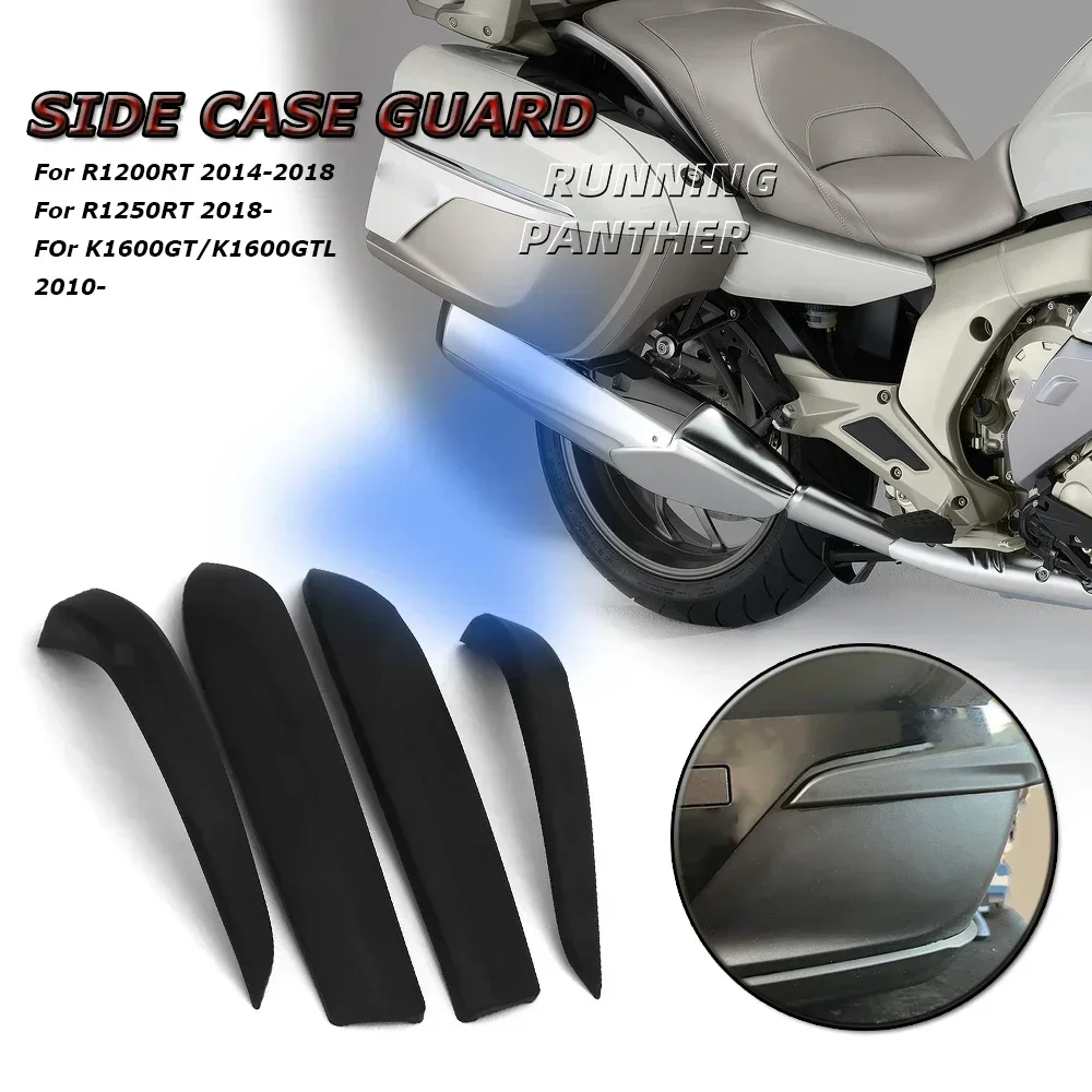 Motorcycle Side Trunk Panel Case Protector Fairing Cover Guard For BMW K1600GT K1600GTL K1600 GT GTL 2010- R1200RT R1250RT