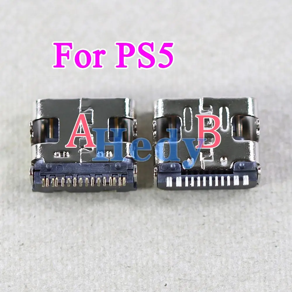 Puerto de carga Micro USB de 5 piezas, conector de alimentación tipo C, cargador para consola inalámbrica PlayStation 5 PS5