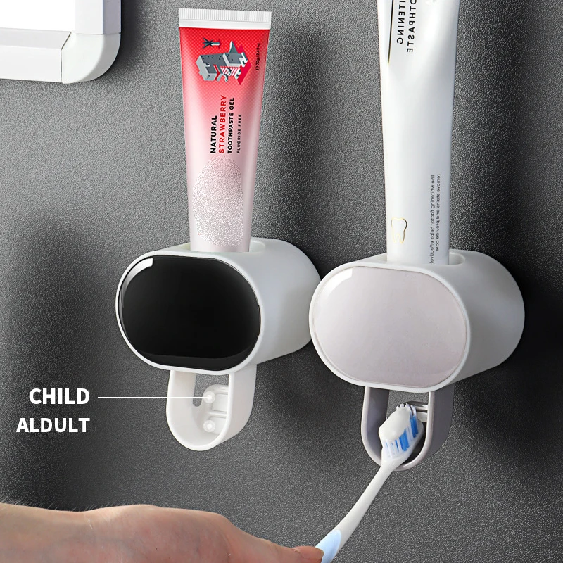 Automatic Toothpaste Dispenser Bathroom Accessories Toothbrush Holder for Home Bathroom Dental Cream Dispenser Dropshipping