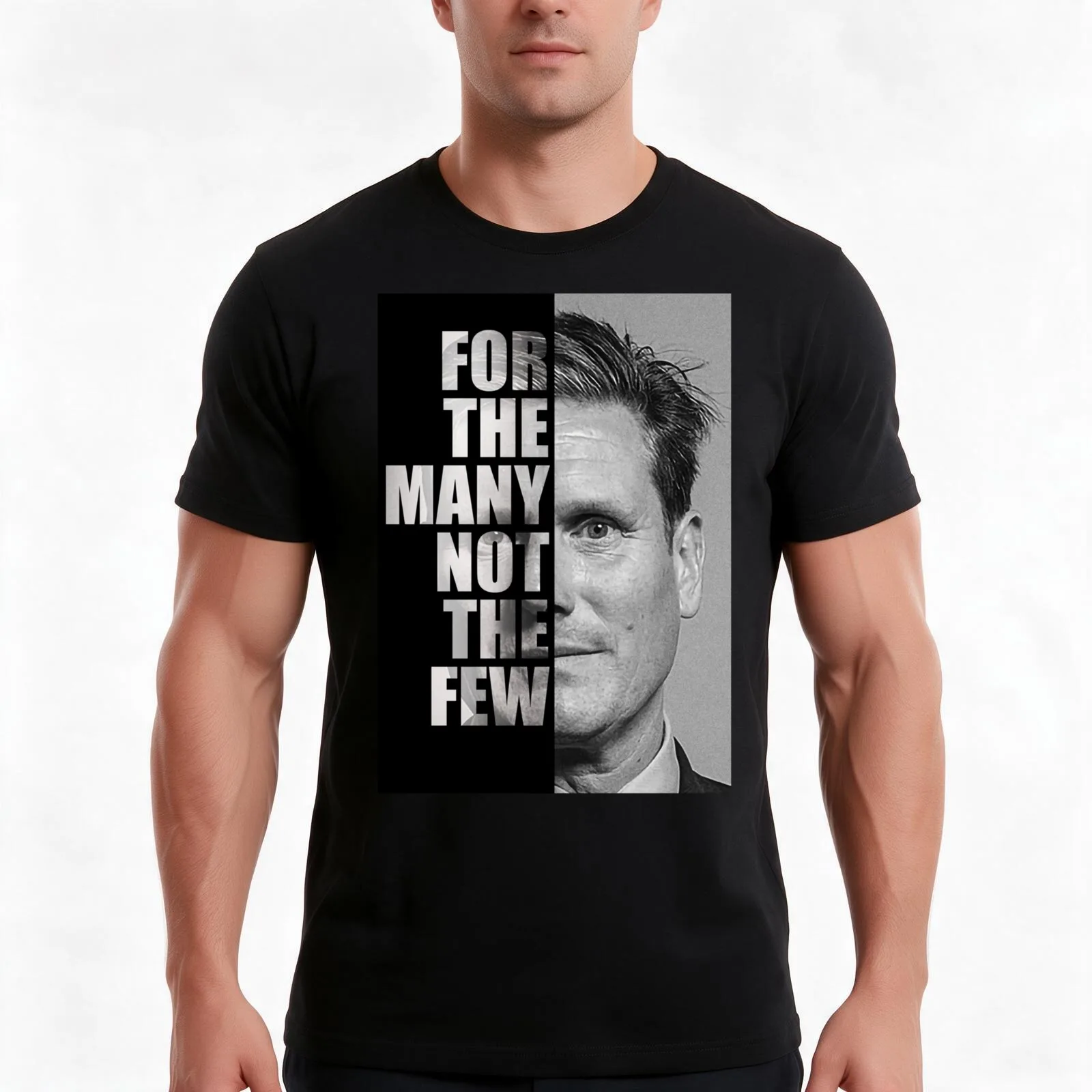 Keir Starmer - Labour art T-Shirt Summer Casual Cotton Tee Oversized Streetwear Tops Vintage Graphic Print Unisex Men Women