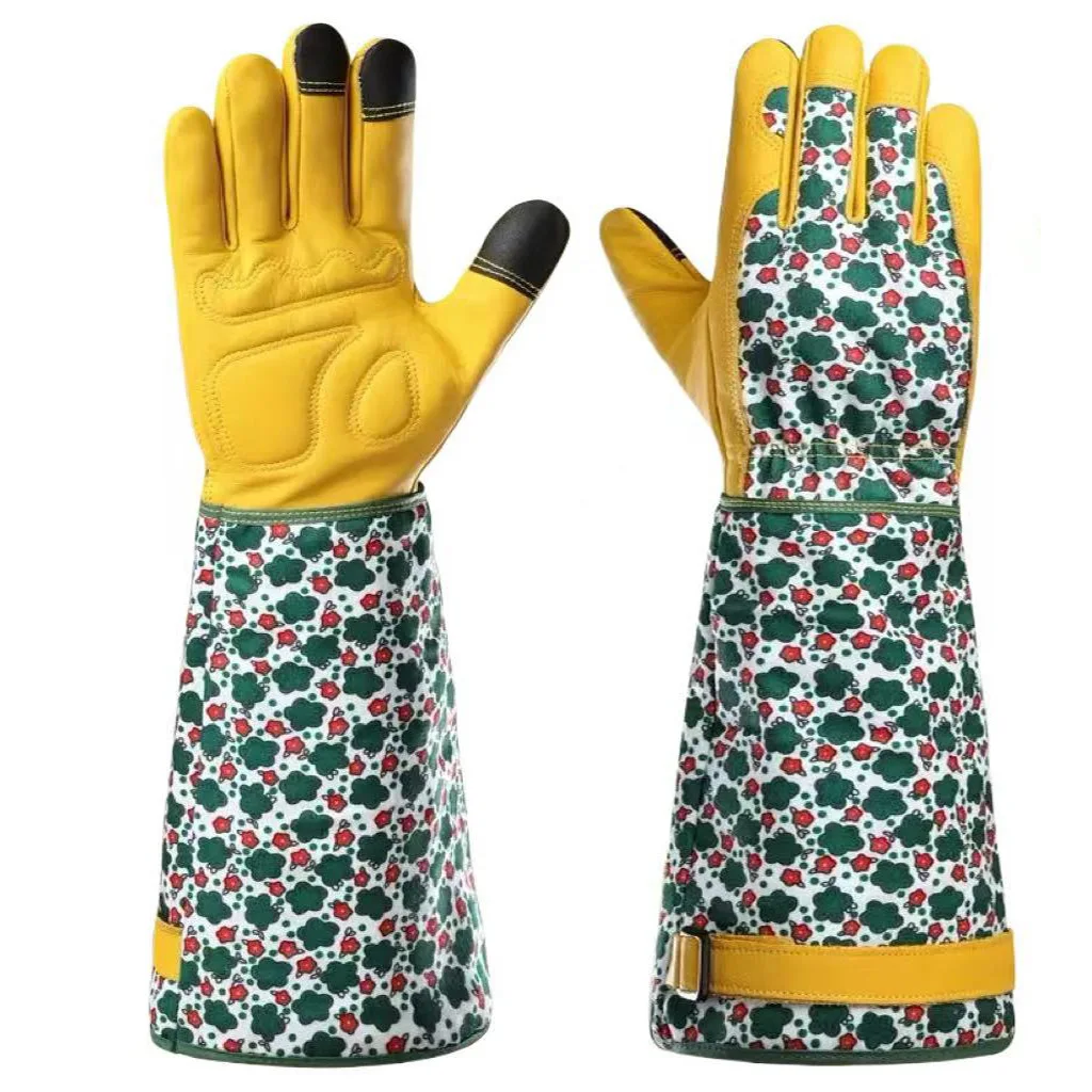 New Long Gardening Gloves for Women Thorn Proof Gloves,Men's Rose Pruning Garden Gloves with Touch Screen,Breathable Work Gloves
