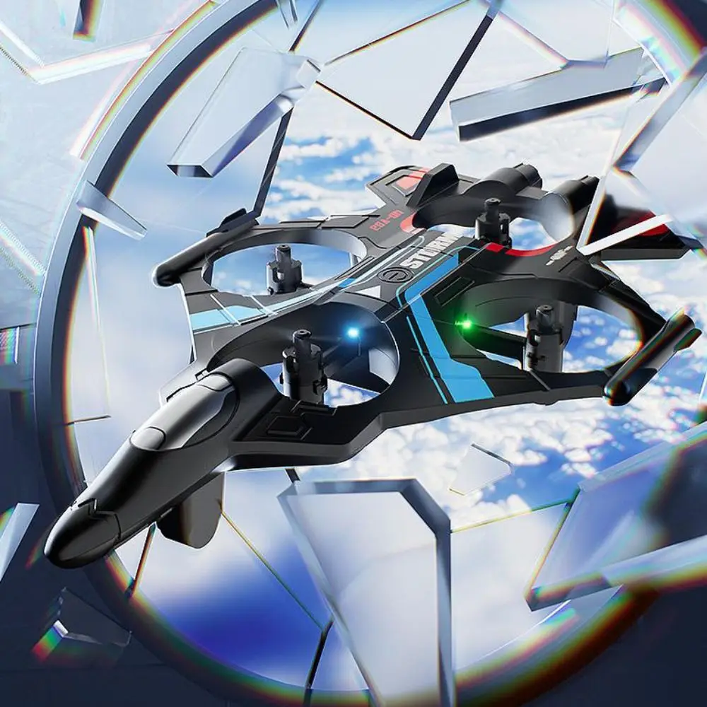 EPP Foam Remote Control Foam Fighter Rechargeable Gravity Sensing Four Motor Helicopter Toy with Light Portable