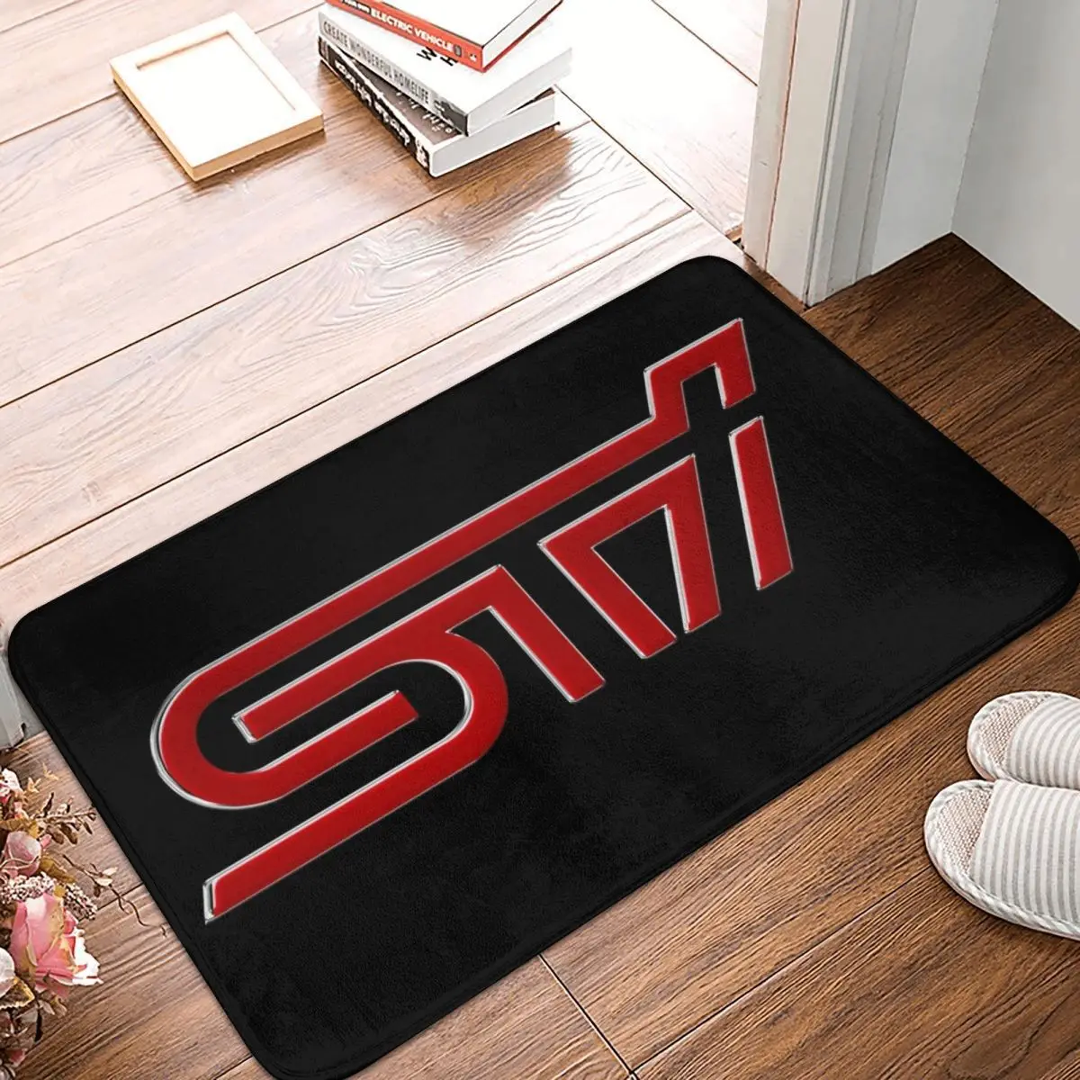 Subaru STI Car Anti-slip Doormat Floor Mat Durable Carpet Rug for Kitchen Entrance Home Bathroom Living room Footpad Mats