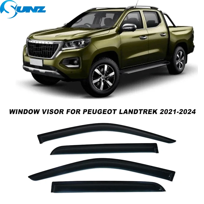 

Оконный козырек для Peugeot Landtrek 2021 2022 2023 2024, оконный солнцезащитный козырек, ветрозащитный экран от дождя