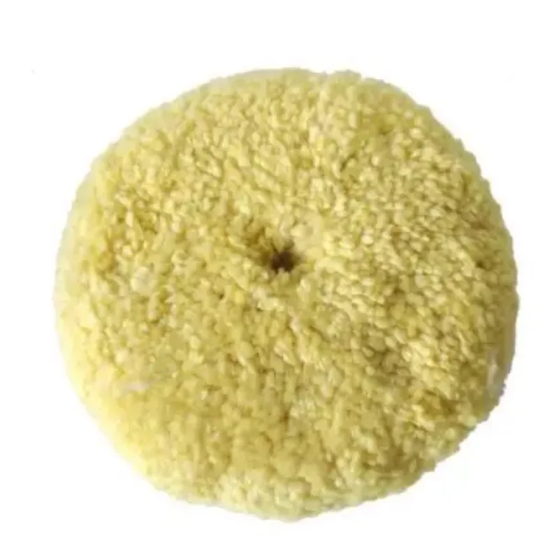 1PC Genuine 3M05705 Wool Ball Yellow Double-sided Polished Wool Wheel Lock Screw Wax Scratch Coarse Wax Wool Tray  NEW