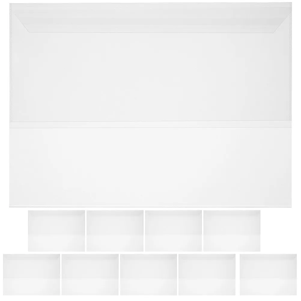 

10 Sheets A4 Clear Book Cover Protector High-Grade Plastic Transparent Reusable Film for Hardcover Paperback Magazines Students