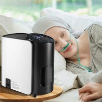 VARON Continuous Oxygen 93% Concentrator Generator Machine 1-7 Flow Adjustable Household Large LED Screen Health Improve Machine