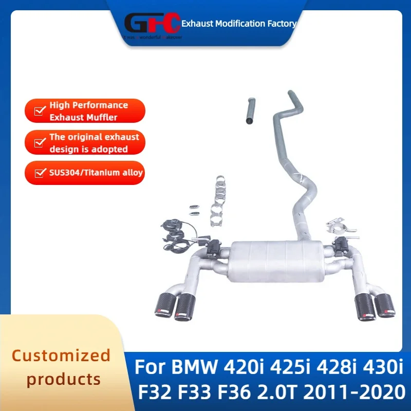 

Catback Valvetronic Exhaust Pipe For BMW 420i 425i 428i 430i F32 F33 F36 2.0T 2011-2020 High Performance Valve Exhaust Muffle