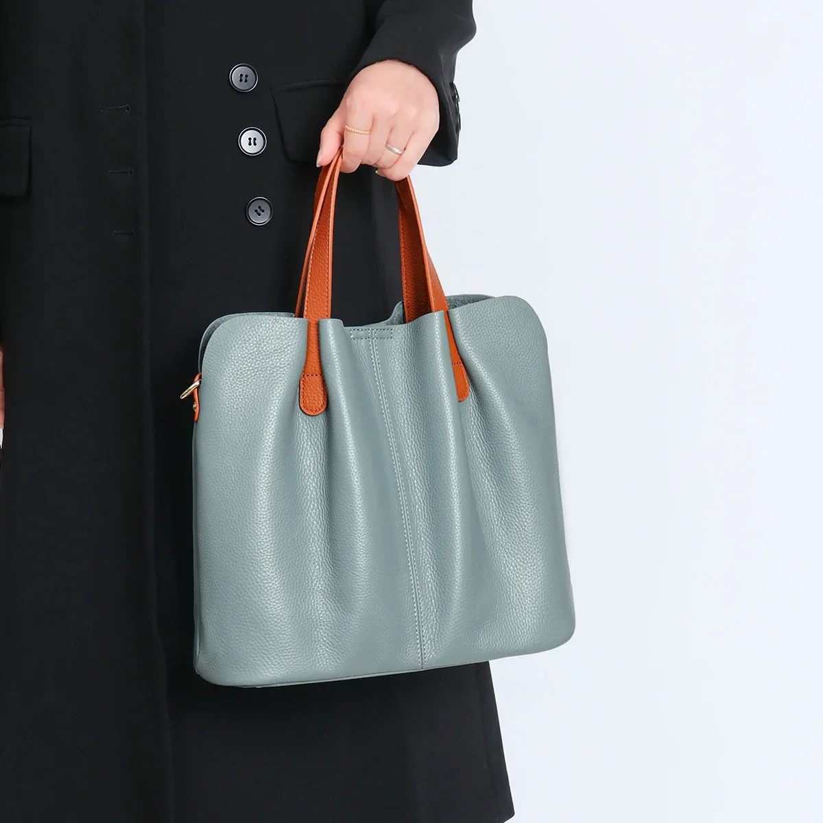 

100% Genuine Leather Best Superstar Show Diaper Bag Stylish Business Handbag Elegant Paris For Modern Mum