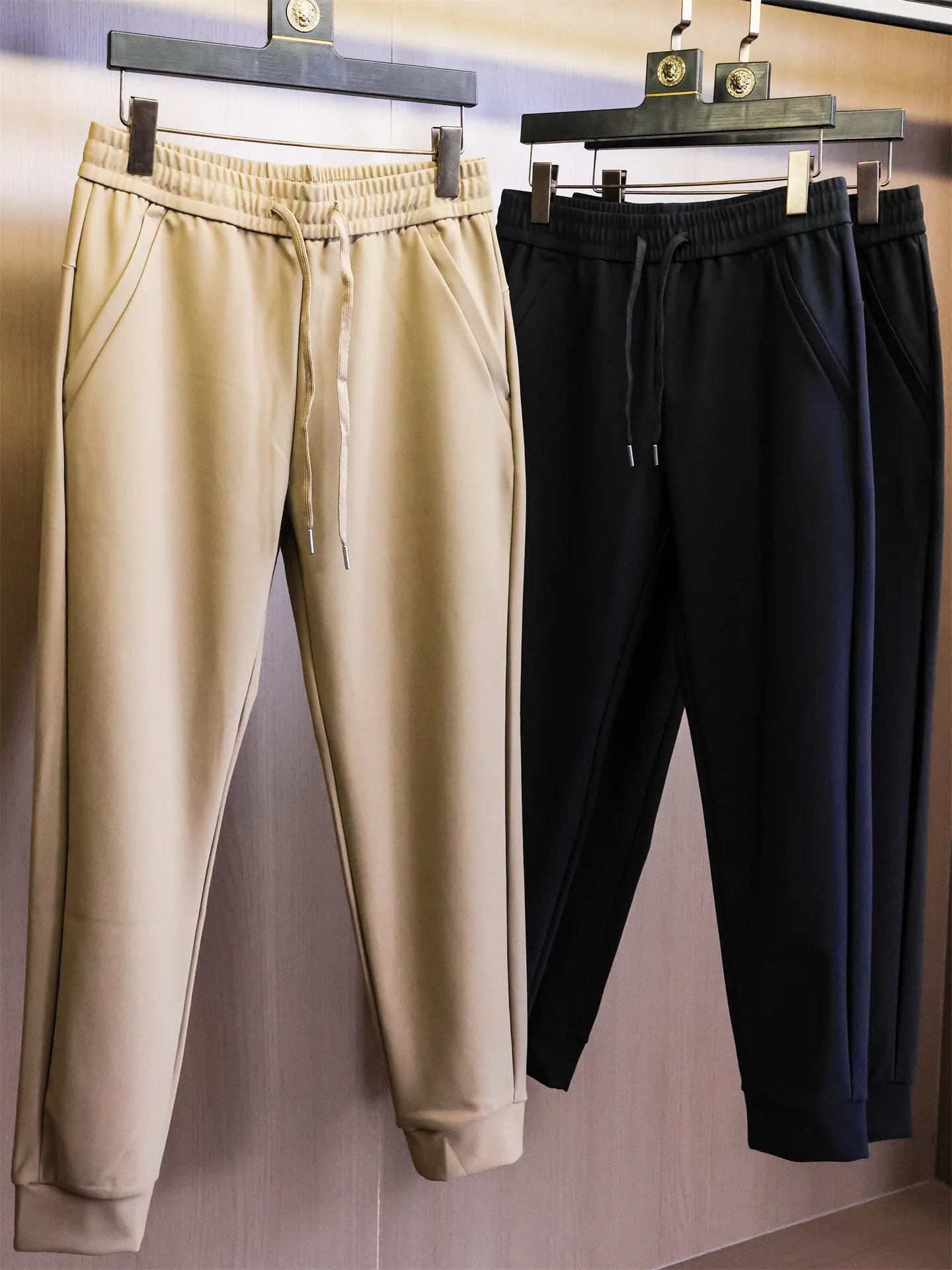 Outdoor Tech Five-Proof Graphene Warm Elastic Waist Cuffed Casual Pants Men's Versatile Comfortable Leisure Trousers N745