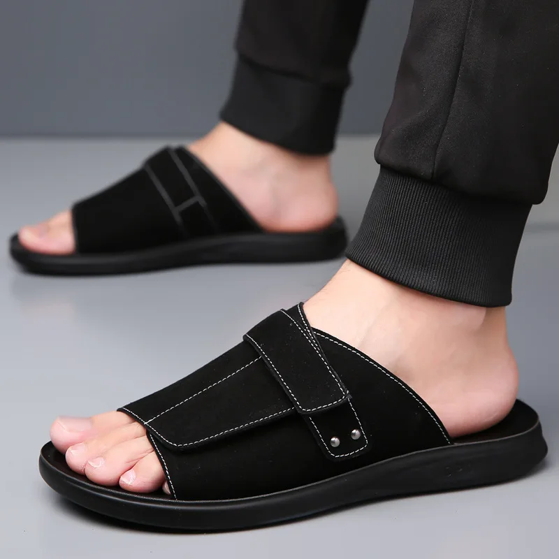 Grenzüberschreitender E-Commerce Neue Sommer-Pantoffeln Modisch Vielseitig Leichtgewichtig Jugendliche Herren Fahr- und Freizeitschuhe Groß-1102 – Detail 11