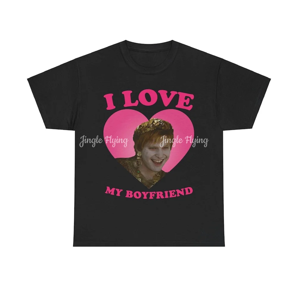 Limited I Love My Boyfriend Fred Hechinger As Emperor Caracalla Gladiator Ii Pink Heart Shirt