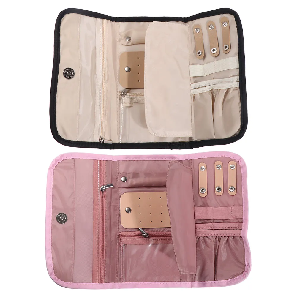 

Fashion Foldable Jewelry Organizer Portable Soft Jewelry Display Case Delicate Handheld Necklaces Storage Pouch