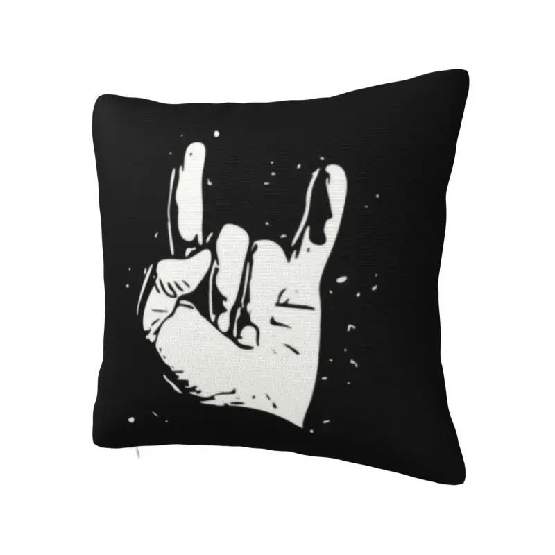 Heavy Metal Rock Cushion Cover 40x40cm Musician Music Lover Soft Cute Throw Pillow for Sofa Home Decor