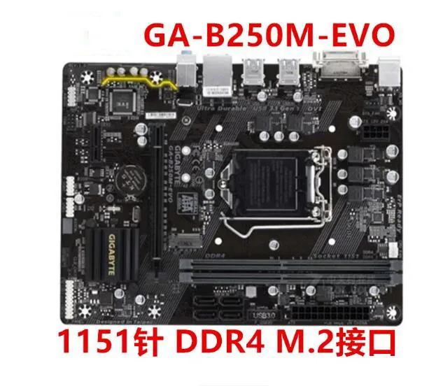 

For Gigabyte GA-B250M-EVO with M.2 interface motherboard without VGA