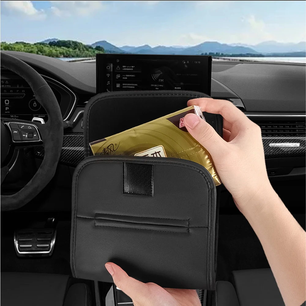 PU Leather Car Tissue Box Paper Towel Bag Hanging Storage Accessories For BMW M E46 Performance E90 E60 F30 E39 F10 E87  Serie 1