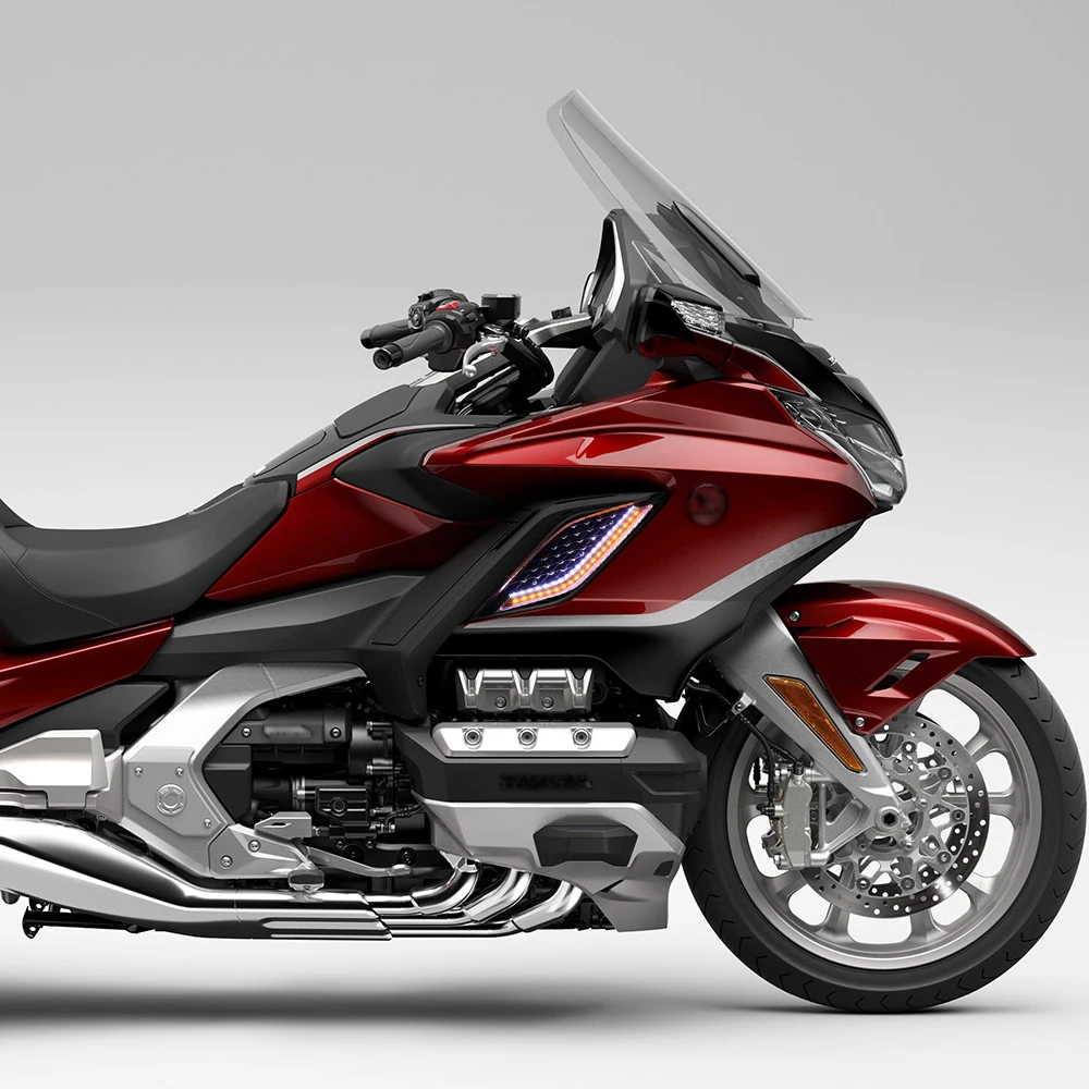 

Motorcycle LED Light Radiator Grill Panels Decorative Light Lamp For Honda Goldwing GL1800 Tour DCT Airbag 2018 20219-2023